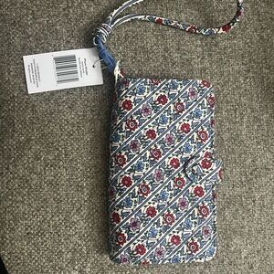 Vera Bradley Bias Mini Vines Ribbons Wristlet